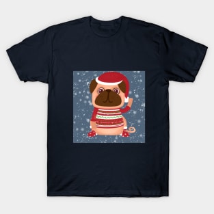 New year dog pug T-Shirt